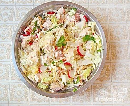 Редисочка с пекинкой салат 100