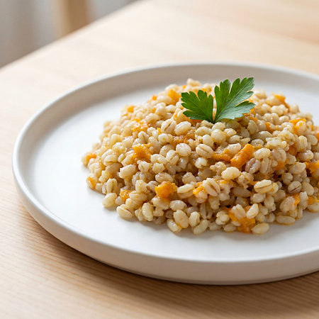 Перловка с овощами