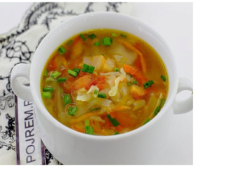 Щи с мясом и свежей капустой