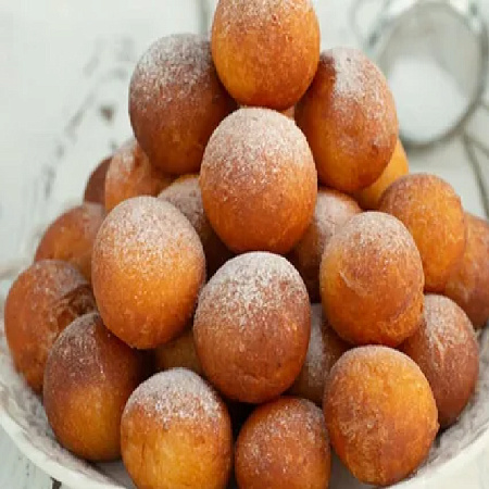 Пончик жареный творожный 50