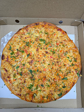 Пирог с капустой и копч. грудкой вес.