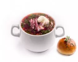 Борщ с курой