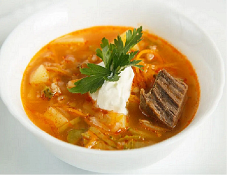 Рассольник с мясом