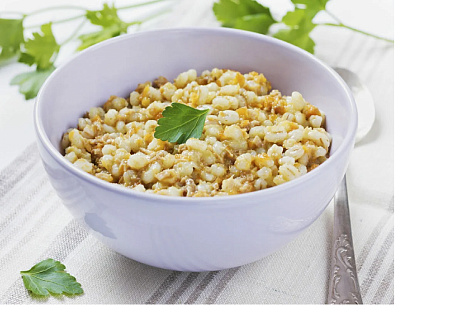 Перловка с овощами