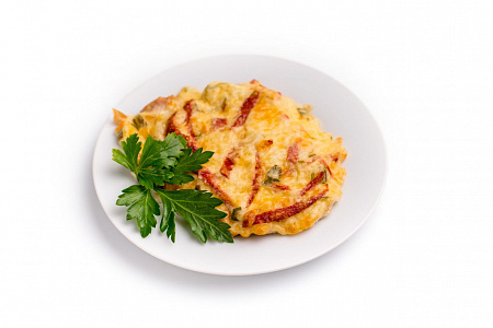 Мясо свинина с перцем запеч.